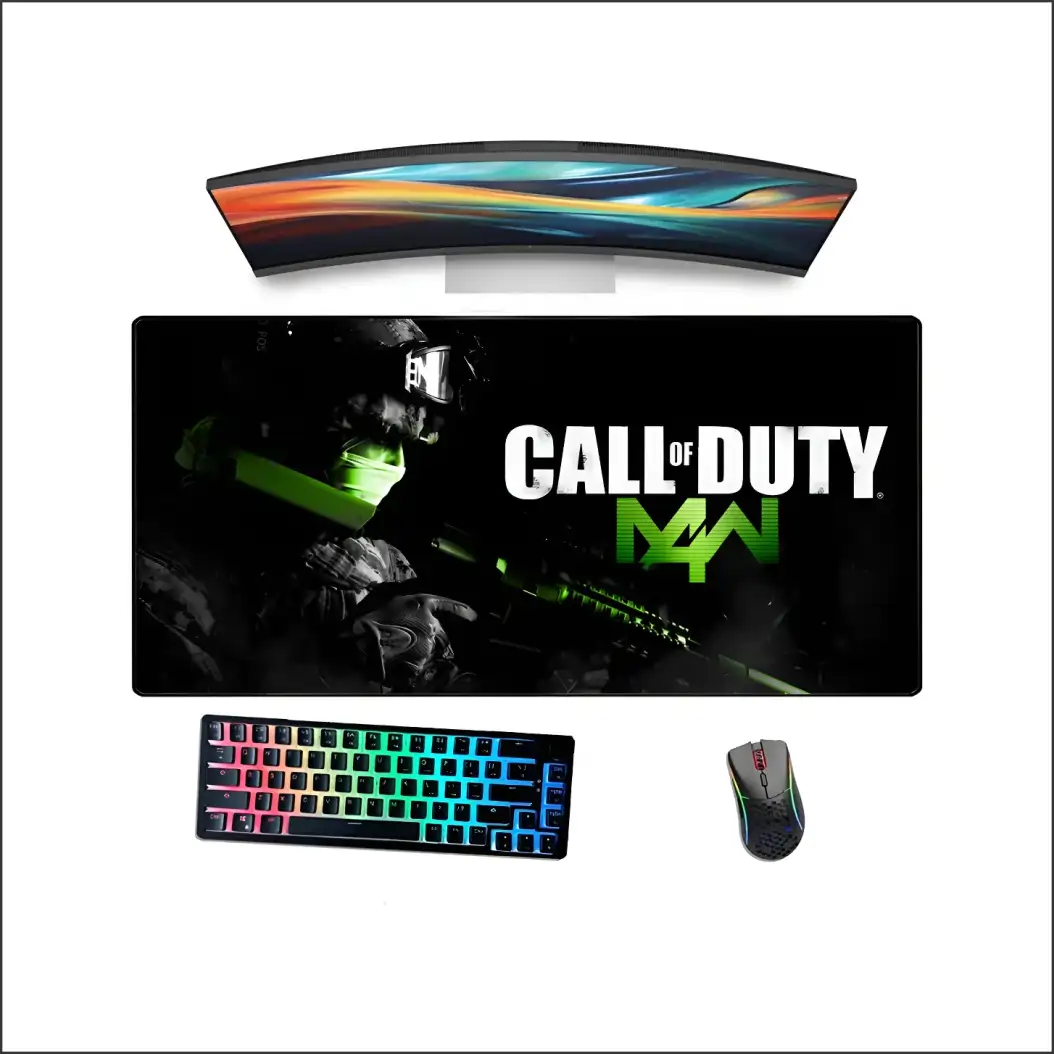 Mousepad Gamer Borda Costurada Estampado Call Of Dty Game